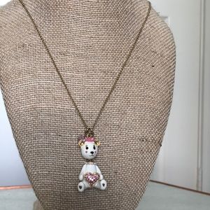 Betsey Johnson bear necklace worn once